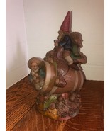 1989 Tom Clark RED, WHITEY and OLD BLUE On Monkey Barrel Signed Figurine... - $47.80 CAD