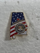 FBI Birmingham Field Office Flag Heart Police Lapel Pin - $28.71
