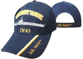 US Navy USS Kitty Hawk CV-63 Battleship Blue Embroidered Cap Hat CAP550L (TOPW) - £8.70 GBP