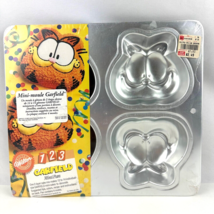 Wilton 123 Garfield Cat Mini Cake Baking Pan Mold Indonesia 1993 2105-94... - £17.36 GBP