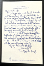 1976 Rose Fitzgerald Kennedy Facsimile Thank You Note Ted Kennedy Campaign - £35.43 GBP