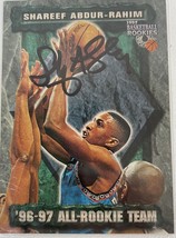 Shareef Abdur-Rahim Signed Autographed 1997 Basketball Rookies Basketbal... - £7.86 GBP