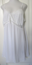 INC White Chemise with lace lined bust Size 3X Chiffon Skirt - £17.97 GBP
