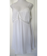 INC White Chemise with lace lined bust Size 3X Chiffon Skirt - £18.02 GBP