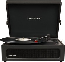 Crosley Cr8017B-Bk Voyager Vintage Portable Vinyl Record, In Speakers, B... - $77.99