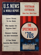 U S NEWS World Report Magazine June 23 1969 Spectacular &#39;70s Vietnam Cutback - £10.76 GBP