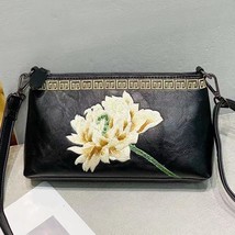 Retro Women Leather Bag  New Chinese Style Embroidery Shoulder &amp; Crossbo... - $77.78