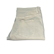 Universal Thread Off White Pink Stiching Denim Jeggings Raw Hem  Size 14 - $18.99