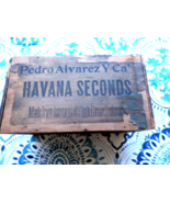 PEDRO ALVAREZ Y CA&#39; HAVANA SECONDS WOODEN EMPTY CIGAR BOX FACTORY NO. 10... - €24,32 EUR