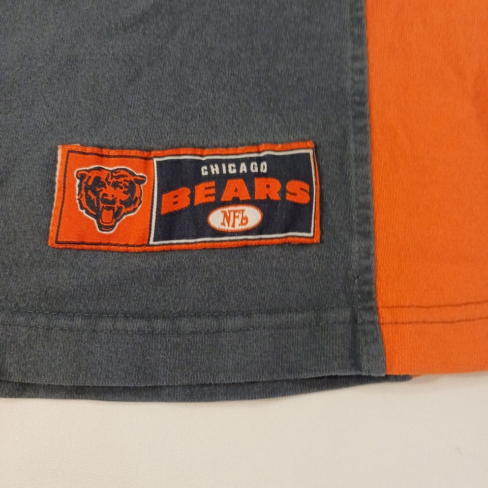 NFL Chicago Bears Football Mens Faded Black & Orange T-Shirt Long Sleeve Size XL Item image 5