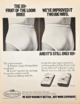 FRUIT OF THE LOOM-Underwear-Shorts-Making it better-1971 Vintage Print Ad - £7.92 GBP