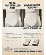 FRUIT OF THE LOOM-Underwear-Shorts-Making it better-1971 Vintage Print Ad - £8.08 GBP