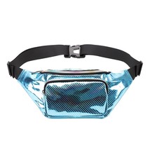 Holographic Waist Bag Translucent Fanny Pack Beach Travel Women Belt Bag Bum Hip - £56.77 GBP