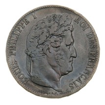 1846-A France 5 Francs Silver Coin (VF) Very Fine KM 749.1 - £39.26 GBP