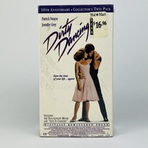 Dirty Dancing VHS 10th Anniversary Collectors Twin Pack 2 Tape Set Patrick Swayz - £11.59 GBP