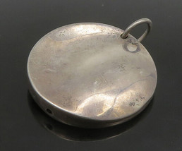 Owe Johansson Finland 925 Silver - Vintage Modernist Round Pendant - PT19349 - £231.38 GBP