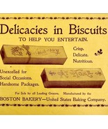 US Baking Co Biscuits Crackers 1897 Advertisement Victorian Boston Baker... - $368.75 MXN