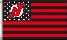 New Jersey Devils Star and Stripe Flag 3X5Ft Polyester Digital Print Banner USA - £11.95 GBP