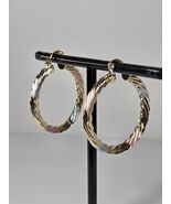 Hoop Earrings - 14k Golk Plated - 1.25" - $9.99