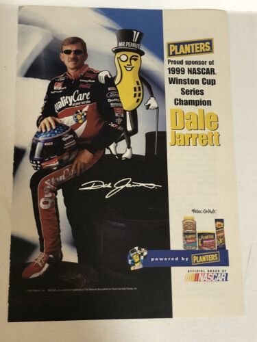1999 Planters Peanuts Dale Jarrett NASCAR Vintage Print Ad Advertisement... - £6.00 GBP