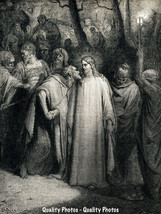 The Judas Kiss 8.5x11&quot; Photo Print Gustave Doré Christian Bible Illustration Art - £6.02 GBP