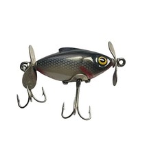 Vintage Midget Torpedo Bomber Fishing Lure Dual Treble Hooks Cranbait Sp... - £18.54 GBP