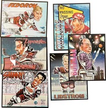 6 Detroit Red Wings 2001 8x10 Collector Cards Detroit Free Press, Mike T... - $29.99