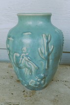Original 1946 Rookwood Vase #6762,  Central American Scene - $1,606.29 MXN