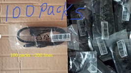 100 packs NEW ASUS SATA 3.0 DATA HDD Hard Disk Drive CABLE 6Gbps 14013-0... - $247.50