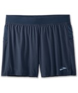 Blue Brooks Running Run Happy Lined Athletic Shorts Sherpa 5&quot; Men&#39;s Size... - $55.56 CAD