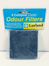 Garland Compost Caddy Odour Filters 6-Pack FACTORY SEALED Activated Carbon Odor - £7.77 GBP