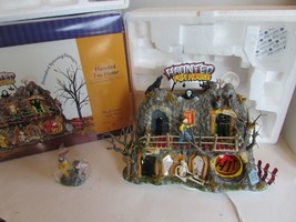 Dept 56 55094 Haunted Fun House Halloween Lighted building Spinning Tunnel Boxed - £55.00 GBP