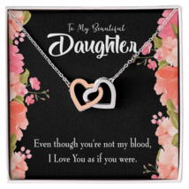 To My Daughter Beautiful Daughter Inseparable Necklace - £45.52 GBP+