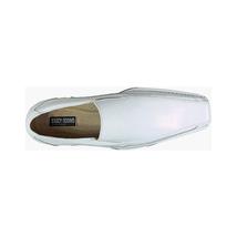 Stacy Adams Templin Bike Toe Loafer Shoes White  24507-100 image 4