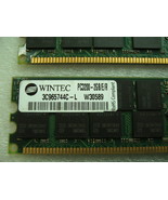 Lot 4x 2GB DDR PC3200 ECC Registered Server memory Supermicro Certified - $62.91 CAD