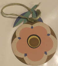 vintage Tally Card Round With Flower Image Box2 - £10.09 GBP