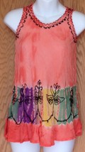 India Boutique Girls Size 6/7 Sun Dress Sleeveless Embroidered - £7.04 GBP