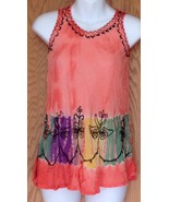 India Boutique Girls Size 6/7 Sun Dress Sleeveless Embroidered - £7.00 GBP
