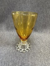 Amber boopie juice / wine glasses  Anchor Hocking dessert gold amber  4 1/2” T - £6.04 GBP
