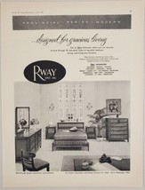 1957 Print Ad RWAY Provincial Period Modern Furniture Sheboygan,Wisconsin - £13.49 GBP