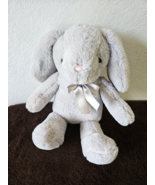 Inter American Products Bunny Rabbit Plush Stuffed Animal Grey Fur Pink ... - $29.68