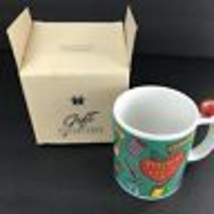Special Teacher Mug Stoneware Apple 10 Oz. Teachers Are First Class Coffee Cup - £15.02 GBP
