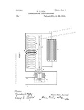 Tesla Apparatus For Producing Ozone Patent Print - White - £6.35 GBP+