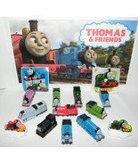 Thomas the Tank Engine Figure Set of 14 Toy Kit with 10 Figures All Plas... - $21.88 CAD