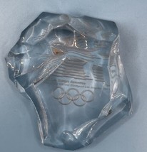 Val St. Lambert Crystal Paperweight 1980 L.A. Olympic Committee Iceberg Vintage - £18.63 GBP