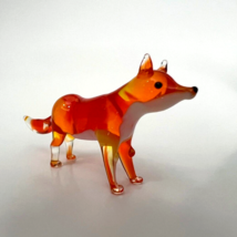 New Collection! Murano Glass, Handcrafted Unique Fox Figurine, Glass Art - £14.68 GBP
