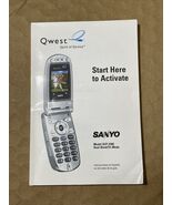 Qwest Sanyo Model SCP-2300 Dual-Band Phone Owners Manual - €5,16 EUR
