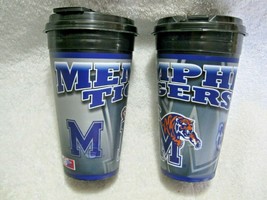 MEMPHIS TIGERS Officially Licensed Collegiate 16oz Spirit Travel Cup &amp; L... - £15.94 GBP