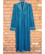 Long Sleeve Velvet Maxi Half Zipper Closure Robe Ladies - €21,71 EUR