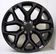 Chevy 20" Satin Black Snowflake Wheels For 2000-2026 Silverado Tahoe Sub... - $989.01